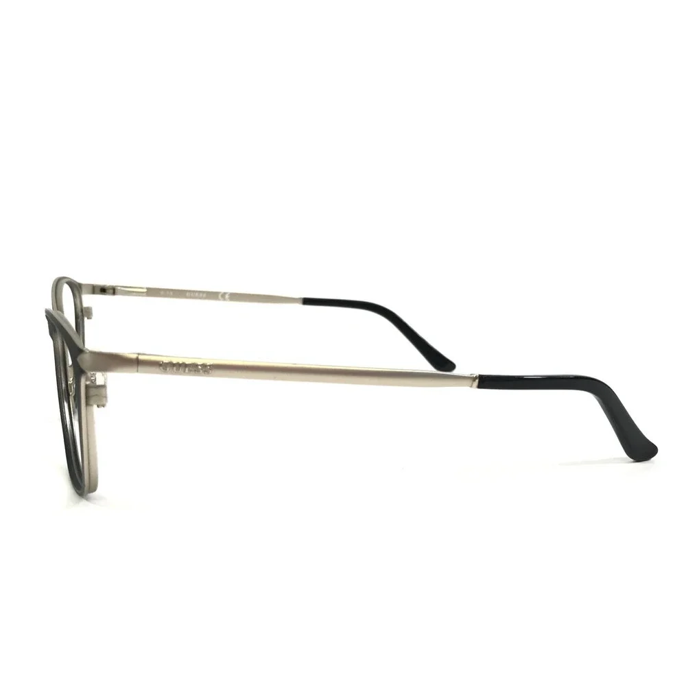 Guess Eyeglasses Frames GU2587 002 Black Silver Cat Eye Full Rim 54-17-140